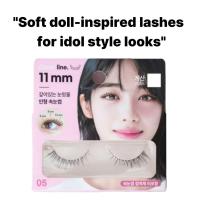 ราคา DAISO Idol Style Faux Eyelashes Soft Doll Look 1 คู่ 6–11 มม. Clear Line Black Lashes–Everyday DC06 (50454857116)