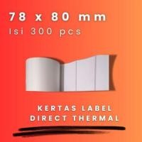 ราคา DT 78 X 80 - 1" @300 - 1 เส้น CORE 1 INCH 78X80MM 78 X 80 MM 7.8X8 CM 7.8 X 8 CM BARCODE LABEL THERMAL STICKER สติ๊กเกอร์ DT 300 PCS (41252682272)