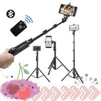 ราคา พร้อมส่งจากไทย YUNTENG VCT-1388 Monopod Selfie With Tripod ไม้เซลฟี่มีขาตั้งในตัว พร้อมรีโมทบลูทูธ (41064175787)