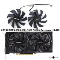 ราคา พัดลมการ์ดจอ ZOTAC RTX 2060 2060s 1660 1660ti Destroyer HA/HB graphics card cooling fan GA92A2H (24559277197)