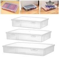 ราคา UQPYO 1 ชิ้น A4 A5 แฟ้ม, โรงเรียนอุปกรณ์สํานักงานที่บ้านภาชนะเก็บเอกสารพลาสติก,กันฝุ่นความจุขนาดใหญ่กล่องแฟ้มใส (50409320477)