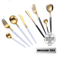ราคา ด้ามทอง ช้อนส้อม | ช้อน ส้อม มีด cutlery spoon (9937897786)