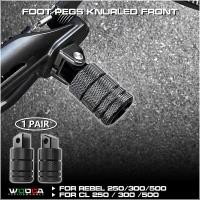 ราคา หมุดเท้า Knurled ด้านหน้าสําหรับ Honda Rebel CMX 250 300 500 2017-2025 Footpegs เหยียบพักเท้า CL 250 300 500 ผู้โดยสารด้านหลัง FootPeg (28372532323)
