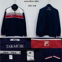 ราคา FILA เสื้อแจ็คเก็ตกีฬา เสื้อวอร์มสตรีทแฟชั่น มือสองญี่ปุ่น size M (42677333543)