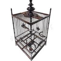 ราคา กรงนกหัวจุก 13ซี่ (ซี่ขาวดำ) พร้อมหัว กรงนก กรงนกหัวจุก สำหรับนกกรงหัวจุก (27735068776)