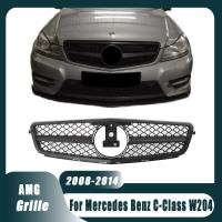 ราคา Matte สีดํา AMG สไตล์ Racing Grilles Upper Grille สําหรับ Mercedes Benz C-Class W204 2008-2014 W204 C180 C200 C250 C280 C300 C350auto ชิ้นส่วนรถตกแต่ง (51259373679)