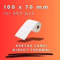 ราคา DT 100 X 70 - 1" @350 - 1 สาย CORE 1 INCH 100X70MM 100 X 70 MM 10X7 CM 10 X 7 CM BARCODE LABEL THERMAL STICKER สติกเกอร์ DT 350 PCS (40802672427)