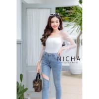 ราคา บอดี้สูท Bodysuit งานป้าย NICHA (6878043666)