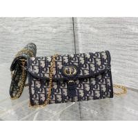 ราคา DIOR กระเป๋าโซ่ CD BOBBY EAST-WEST แบบคลาสสิก ผลิตจากผ้าใบ Jacquard พร้อมลายเย็บปักถักร้อยเฉียง Fortune (44809384345)