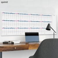 ราคา QUIM 2026 ฟูลปีดูปฏิทินวางแผนติดผนัง 2026 ปีวางแผนปฏิทิน Undated 100x42 ซม. สําหรับโฮมออฟฟิศ (55208671665)