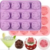 ราคา เเม่พิมพ์ดอกกุหลาบ 50 กรัม ขนาด 5.6 สูง 3 ซม. ซิลิโคนเกรดอาหาร (54407028243)