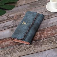 ราคา เกาหลีผู้หญิงยาว FOLDING WALLET PREMIUM PARTY หนังสีฟ้าขนาดใหญ่ช่องเสียบการ์ดกระดาษเงินสําหรับ TEENAGE GIRLS BRANDED BATAM TERALLA WA752T3 (20181059166)