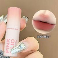 ราคา Cold Sweet Bright Series~Ebony Cherry Light Nude Lip Glaze Matte Matte Lip Mud Plain Face Student Lipstick ราคาถูก 4.2 (51958112728)
