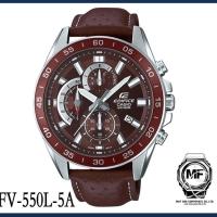 ราคา นาฬิกา Casio Edifice รุ่น EFV-550L-5A นาฬิกาผู้ชายโครโนกราฟ สายหนังสีน้ำตาล - มั่นใจ ของแท้ 100% รับประกันศูนย์ CMG 1 ปี (9354199288)