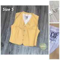 ราคา เสื้อกั๊กผู้หญิงสีเหลืองทรงเข้ารูปสวยพร้อม MICHEL KLEIN [2HAND|สินค้าญี่ปุ่น|SECONDHAND] (52656974693)