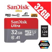 ราคา [แท้] Sandisk Ultra 32gb A1 Class 10 Speed 120MB MicroSDHC Micro SD Card (1327464179)