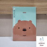 ราคา [SEAL] สมุดโน๊ตบันทึกโรงเรียน We Bare Bears Miniso พร้อมฝาปิด Mica 40 เส้น เนื้อหา 2 เล่ม (42177180415)