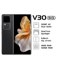 ราคา โทรศัพท์มือถือ V30 แรม16GB รอม512GB โทรศัพท์ถูกๆ 6.8นิ้ว HD สมาร์ทโฟนจอใหญ่ รองรับ 2 ซิมการ์ด (53158478952)