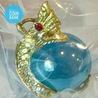 ราคา จี้พญานาคคาบแก้ว ขนาด 2 x 3 cm ลูกแก้วสีฟ้า เสริมบารมี โชคลาภ ร่ำรวย อยู่เย็นเป็นสุข (ราคาต่อ1ลูก) (24469959517)