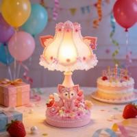 ราคา การ์ตูน LinaBell Princess DIY โคมไฟ LED น่ารักสีชมพู Fox โคมไฟตั้งโต๊ะสําหรับตกแต่งบ้าน Handmade Craft และ Party Supplies (48455993208)