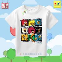 ราคา เสื้อยืดเด็ก ANGRY B1RD Bird Motif อายุ 2-16 ปี (49255874866)