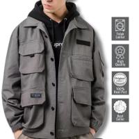 ราคา MMXI Pocket SNSR Series เสื้อแจ็คเก็ตกึ่งเสื้อคลุมวัสดุผ้าใบระดับพรีเมียม / เสื้อแจ็คเก็ตเสื้อคลุมผู้ชาย / เสื้อแจ็คเก็ตลําลอง (55306183053)