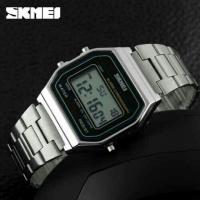 ราคา SKMEI รุ่น 1123 สีเงิน สายสแตนเลส กันน้ำได้ (864746118)