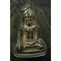 ราคา พระร่วงนั่งเนื้อตะกั่วสนิมแดง สูง ๔.๗ ซม. ทรงเทริดขนนก (42750392285)