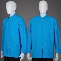 ราคา ( ม่อฮ่อมแพร่ ) เสื้อคอจีน แขนยาว กระดุมจีน ผ้าฝ้ายสีฟ้า เสื้อสีฟ้าชาย วันแม่ (28689421432)