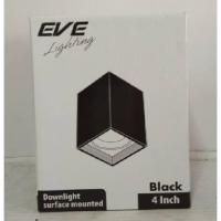 ราคา EVE โคมดาวน์ไลท์ทรงกระบอกเหลี่ยม แบบติดลอย 4 นิ้วสีดำ 1 หลอด (1330026603)