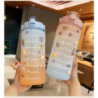 ราคา (พร้อมส่ง) ขวดน้ำ 2 ลิตร ขวดน้ำ2ลิตรสีพาสเทล ขวดน้ำ2000ml กระบอกน้ำ2ลิตร กระบอกน้ำพลาสติก ขวดน้ำพลาสติก ขวดน้ำบอกปริมาณ (11357218866)