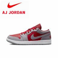 ราคา Air Jordan 1 Low sE Split Retro Basketball Shoes Women's Red Grey (18991394265)