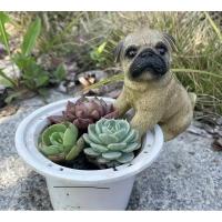 ราคา เรซิ่น หมาปั๊ก pug เกาะแก้ว เกาะกระถาง (27634932101)