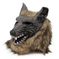 ราคา Halloween Latex Rubber Wolf Head Hair Mask Werewolf Gloves Costume Party Scary Decor DIN889 (26076736967)