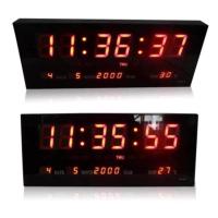 ราคา นาฬิกาดิจิตอล LED DIGITAL CLOCK แขวนผนัง รุ่น JH3615 สีเเดง (16173067594)
