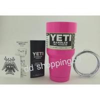 ราคา แก้วน้ำเก็บความเย็น YETI RAMBLER TUMBLER 30oz ขอบสแตนเลส(900ml) สีชมพู (348742420)