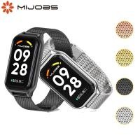 ราคา MIJOBS สายรัดข้อมือแบบมิลานสำหรับ Redmi Band 2 3 สายรัดโลหะสำหรับ Mi Band 9 Active Xiaomi Smart Band 8 Active สายรัดข้อมือสแตนเลสสำหรับผู้ชายผู้หญิง สายนาฬิกาเสริมแบบเปลี่ยนได้ (23354260226)