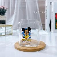 ราคา (พร้อมส่ง-002) ของแท้ 100% จากญี่ปุ่น Mickey Mouse.มิกกี้เม้าท์ แก้วมิกกี้ แก้วน้ำ แก้วใส (40329629685)