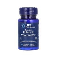 ราคา Folate & B12 Life Extension BioActive Folate & Vitamin B12 / 90 เม็ด (29305724447)