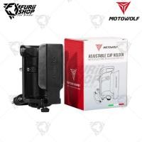ราคา ที่วางแก้วน้ำมอเตอร์ไซด์ ที่ใส่แก้วน้ำ ขวดน้ำ MOTOWOLF MDL 3518 ยึดแฮนด์ / ยึดหูกระจก / แคลมป์ล๊อค (42680275651)