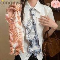 ราคา ช่วยเหลือ ผูกสร้อยคอ,แมวพิมพ์เนคไทอเนกประสงค์,อินเทรนด์ซอกหวานโอ้อวดออกแบบเฉพาะไหปลาร้าผูกสําหรับผู้หญิงผู้ชาย (55459265630)