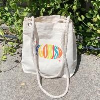 ราคา FLORISH ROPE PRINTED CANVAS TOTE BAG (41508822943)