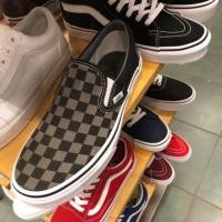 ราคา ๑Vans Slip On งานสวม สินค้าพร้อมกล่อง ⚠️ลายตารางสีดำ ⚽️ (8258967617)