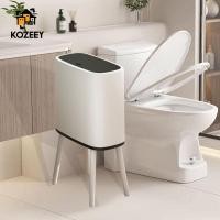 ราคา KOZEY ถังขยะพร้อมฝาปิดถังขยะแบบกดเรียบง่ายสูงพร้อมขาตั้งถังขยะสําหรับ (53356503155)