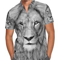 ราคา KEMEJA เสื้อสิงโตขาว / เสื้อลายสิงโต / เสื้อลายสิงโต / เสื้อสัตว์มังกร (41129599875)
