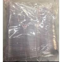 ราคา ช้อนพลาสติกใสยาว1 แพค ห่อลพ100ชิ้น (20688252781)