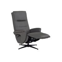 ราคา Modernform Recliner รุ่น Ceasar เก้าอี้ปรับนอน หนังแท้ สีดำชาร์โคล พร้อมพอร์ทต่อ USB (24011306017)