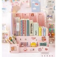 ราคา ที่เก็บหนังสือสไตล์เกาหลีขนาดใหญ่+สติ๊กเกอร์ ที่วางหนังสือ กล่องใส่หนังสือ (10150698111)