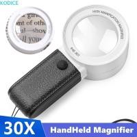 ราคา KODICE แว่นขยายมือถือ,Double Llayerแว่นตา 30Xแว่นขยาย,แบบพกพา 4 LED Lightเลนส์Loupe HDอ่านแว่นขยายเครื่องประดับLoupeแก้ว (51508854735)