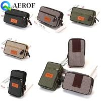 ราคา AEROF กระเป๋าโทรศัพท์มือถือ, กระเป๋าคาดเอวเข็มขัด Colth ไนลอนสองชั้น, กระเป๋าคาดเอว, กระเป๋าคาดเอวแนวนอนสไตล์แนวตั้งกระเป๋าโทรศัพท์มือถือที่ทนทานตั้งแค (44956306153)